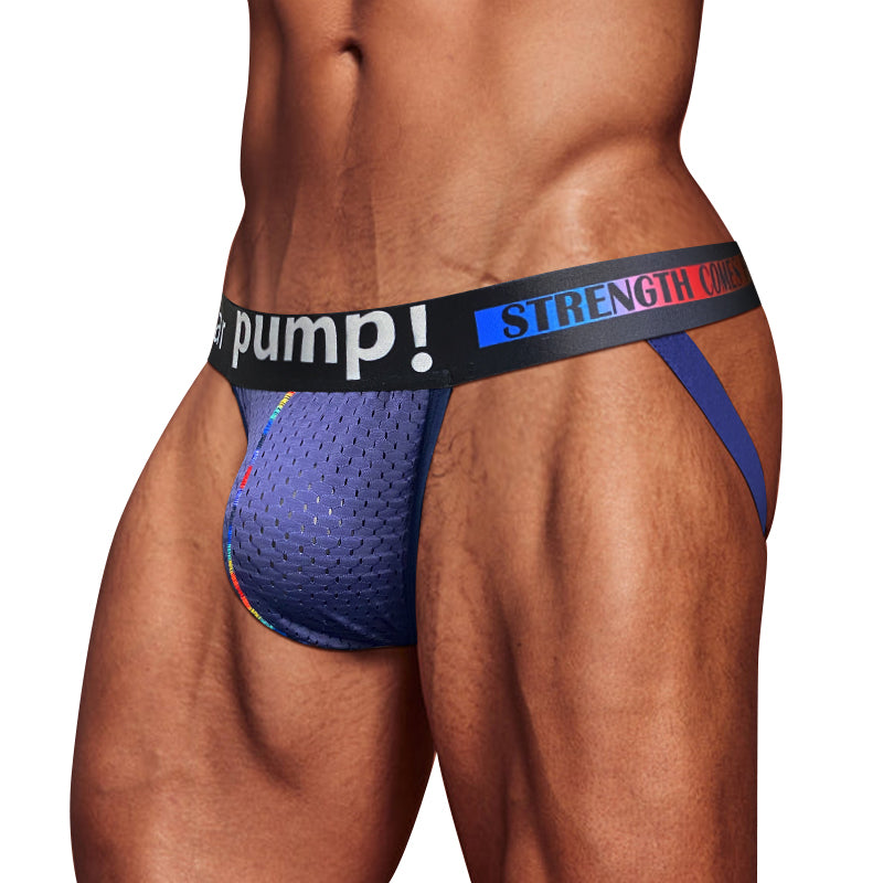 CLUB JOX PUMP PRIDE MP294 BLUE JOCKSTRAP - Club X