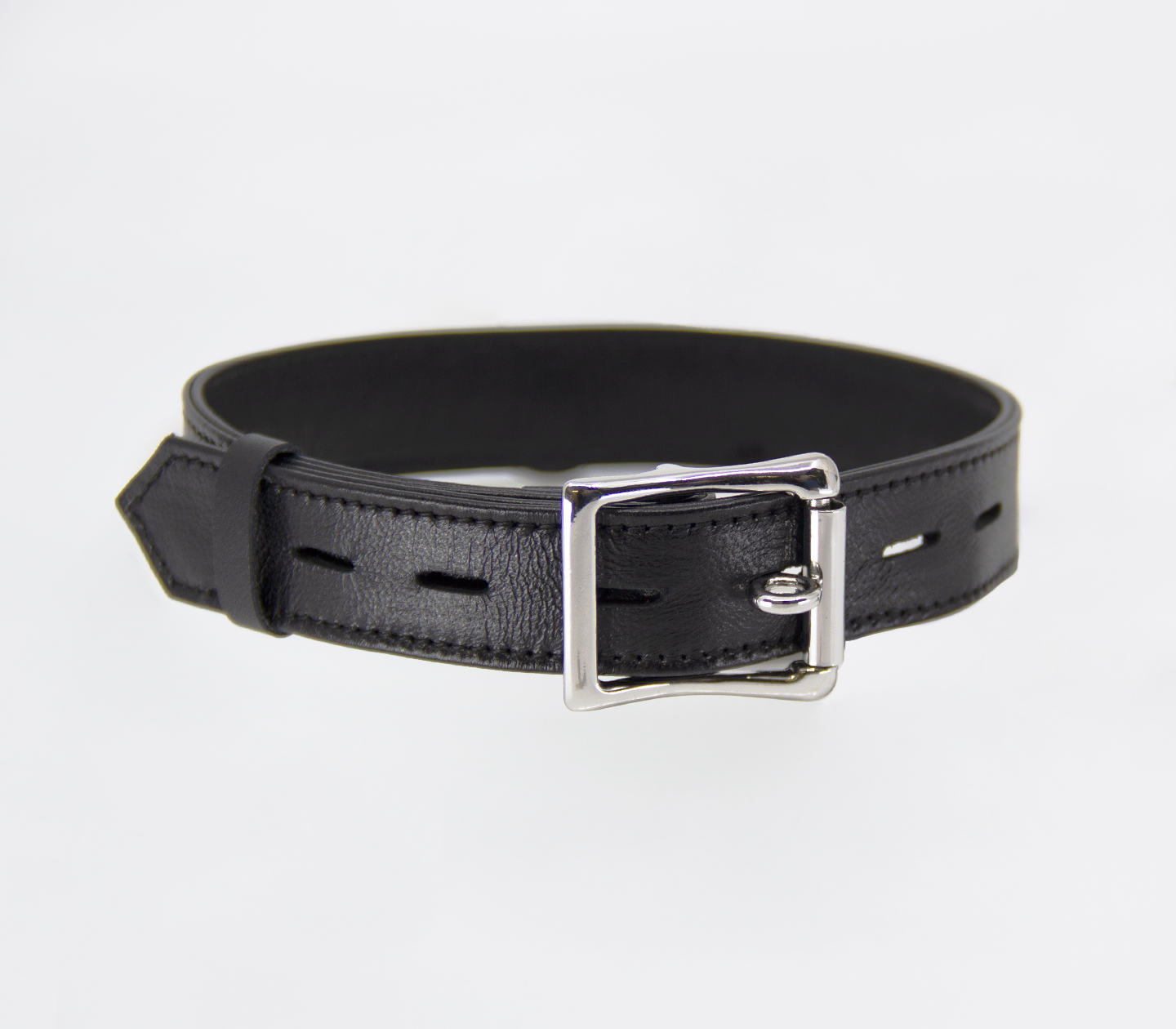 COL011 Lockable Leather Collar  - Club X