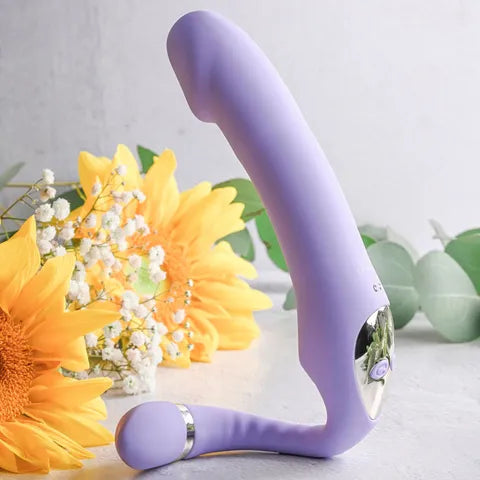 Gender X Orgasmic Orchid Lilac 19 cm USB Rechargeable Strapless-Strap-On  - Club X