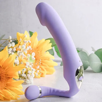 Gender X Orgasmic Orchid Lilac 19 cm USB Rechargeable Strapless-Strap-On  - Club X