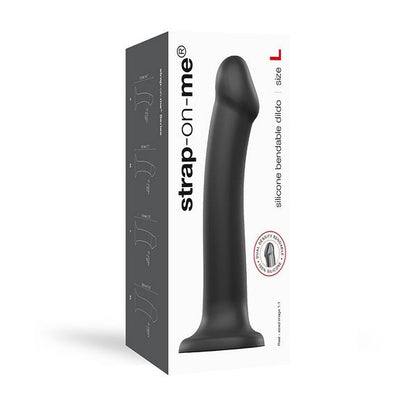 Strap On Me Dual Density Dildo Black Large Strap-on-me