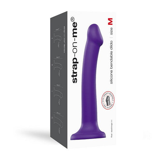 Strap On Me Dual Density Dildo Purple Medium Strap-on-me