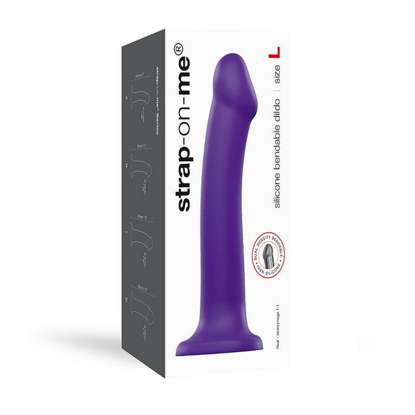 Strap On Me Dual Density Dildo Purple Large Strap-on-me