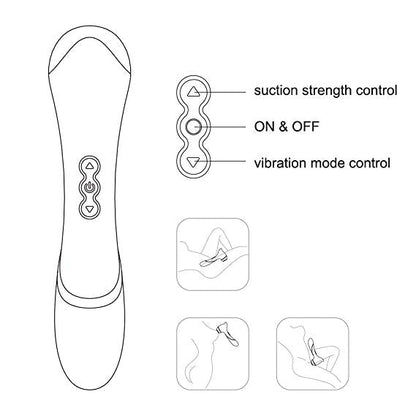 Magic Touch Aurora Clitoral Suction and G Spot Vibrator  - Club X