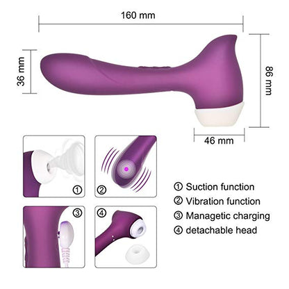 Magic Touch Aurora Clitoral Suction and G Spot Vibrator  - Club X