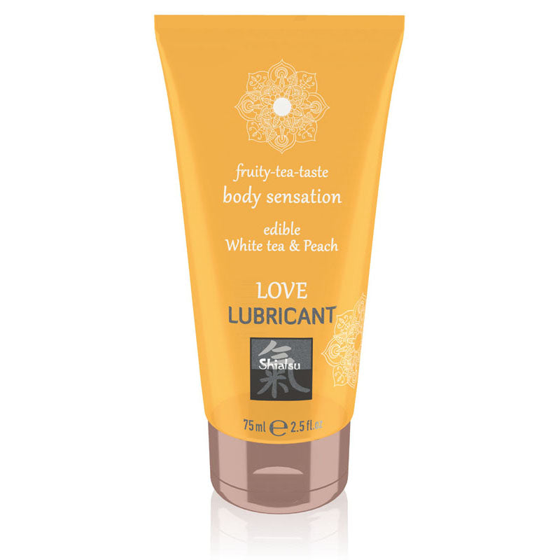 SHIATSU Love Lubricant - White Tea & Peach Flavoured - 75 ml Hot Production