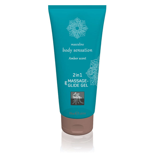 SHIATSU 2in1 Massage & Glide Gel - Amber Scented - 200 ml Hot Ero