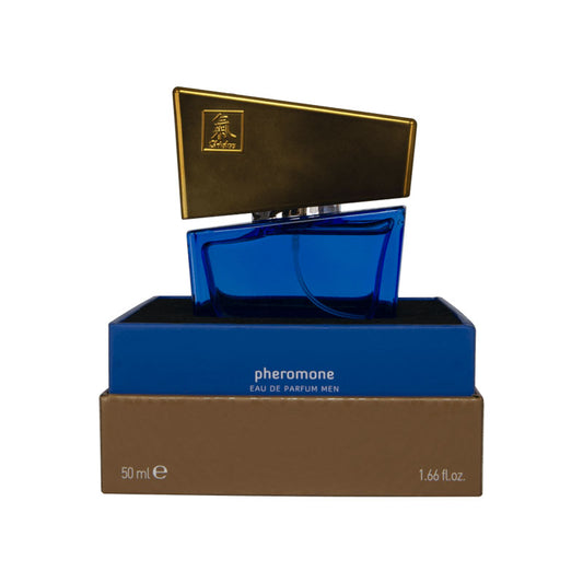 Shiatsu Pheromone Eau De Parfum Men - Dark Blue - Pheromone Fragrance for Men - 50 ml Blue - Club X