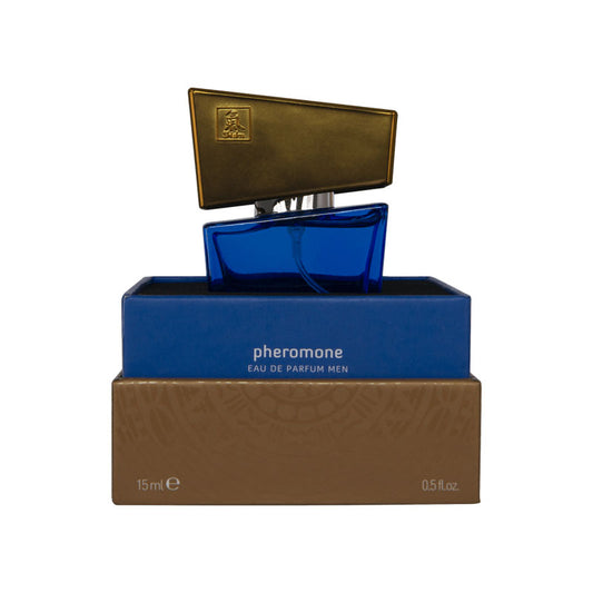Shiatsu Pheromone Eau De Parfum Men - Dark Blue - Pheromone Fragrance for Men - 15 ml Blue - Club X