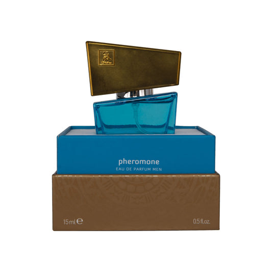 Shiatsu Pheromone Eau De Parfum Men - Light Blue - Pheromone Fragrance for Men - 15 ml Blue - Club X