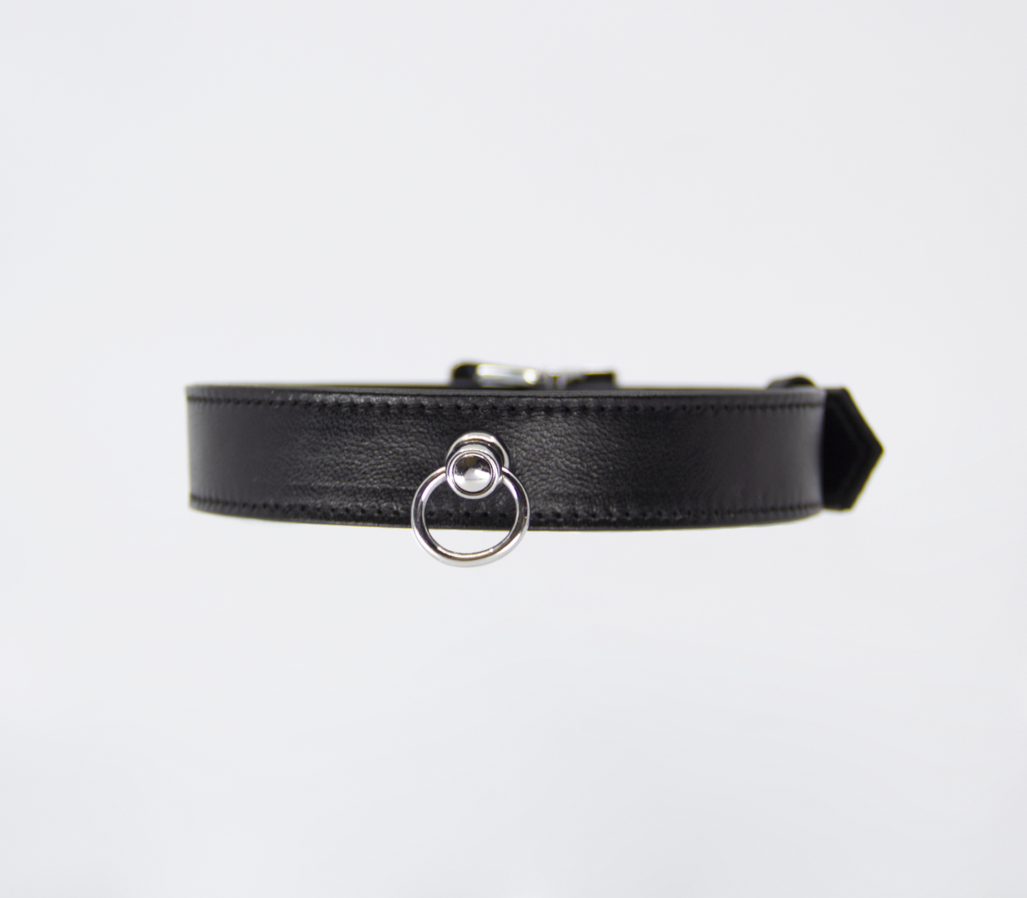 COL011 Lockable Leather Collar  - Club X