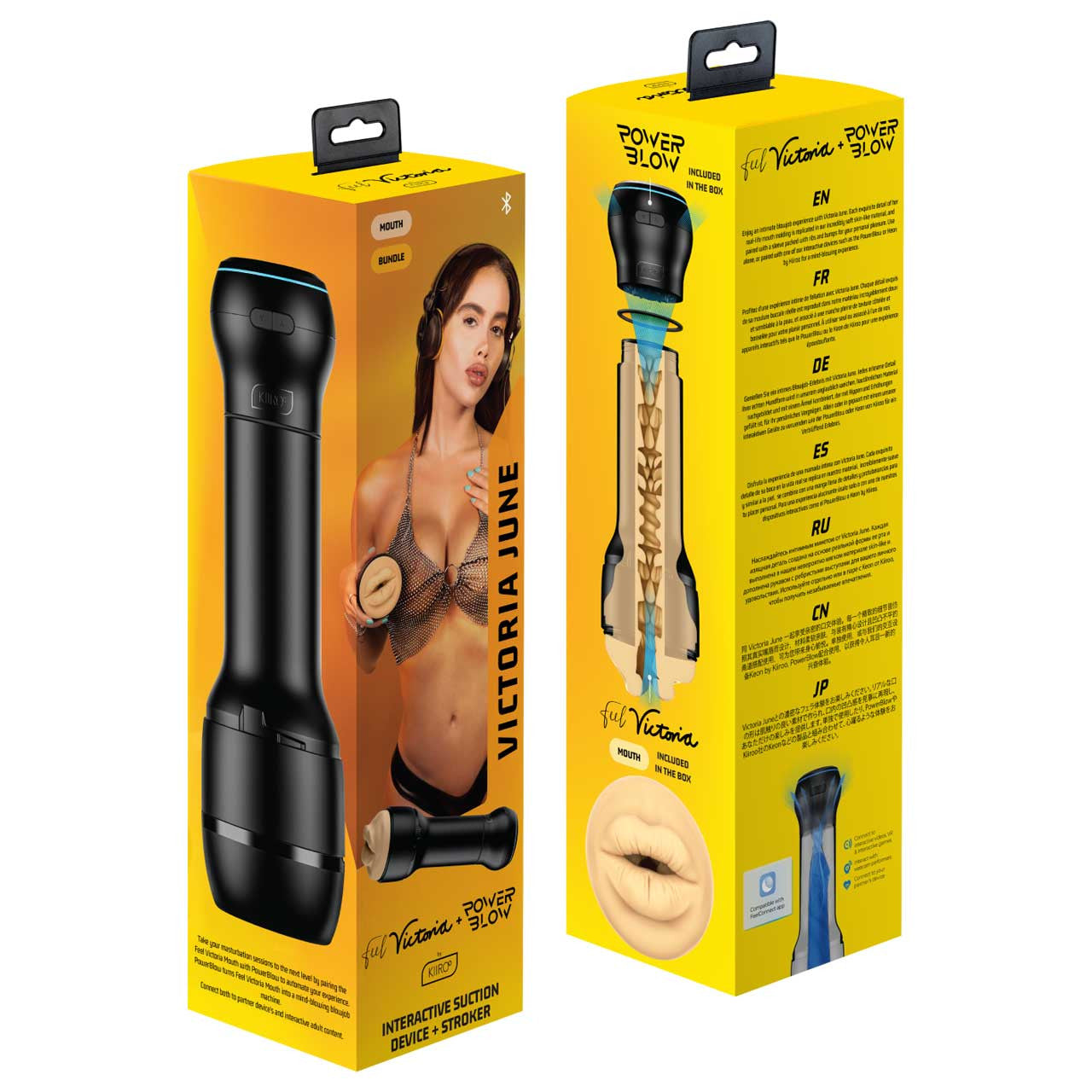 Kiiroo PowerBlow & Feel Victoria June mouth Combo Set  - Club X