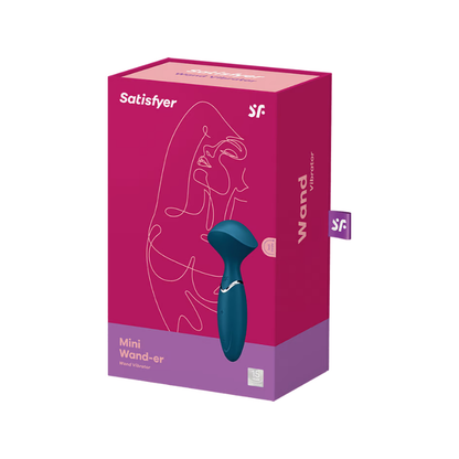 Satisfyer Mini Wand-er Vibrator - Blue  - Club X