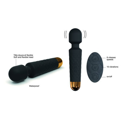 Dorcel Wanderful Rechargeable Clitoral Stimulator  Vibrator - Black  - Club X