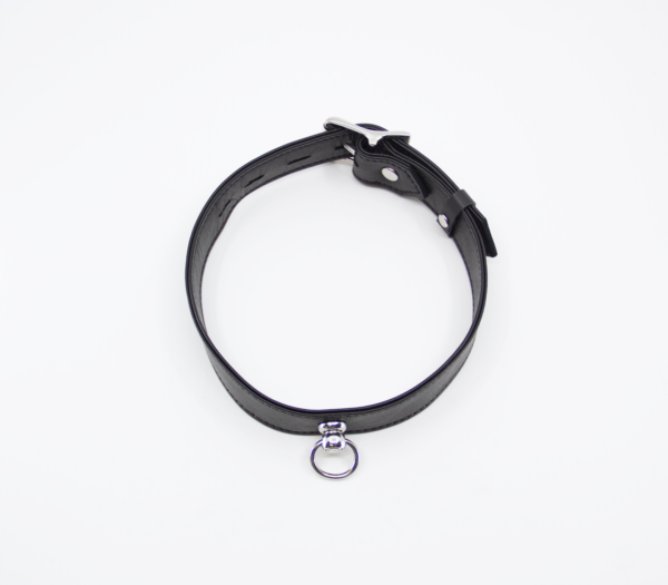 COL011 Lockable Leather Collar  - Club X