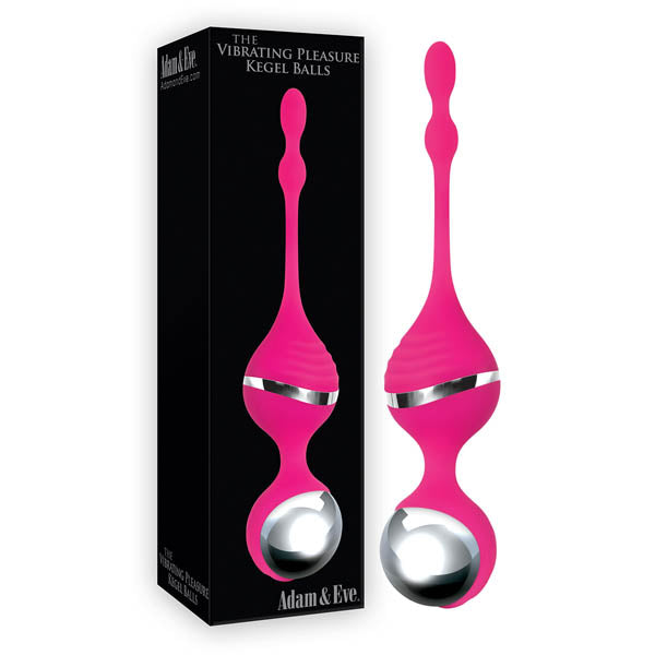 Adam & Eve Vibrating Pleasure Kegel Balls - Pink USB Rechargeable Kegel Balls Adam & Eve