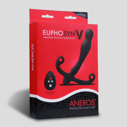 Aneros Eupho Syn V - Black USB Rechargeable Vibrating Prostate Massager with Remote Aneros