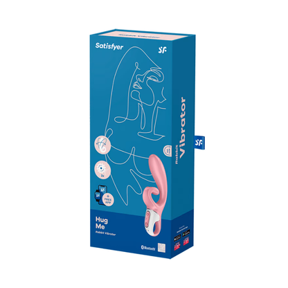 Satisfyer Hug Me Rabbit Vibe App Control - Pink  - Club X