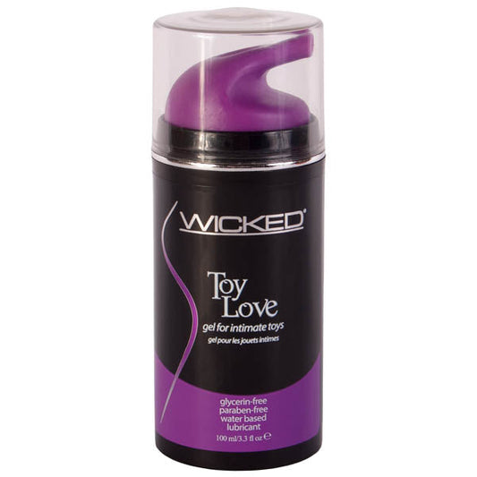 Wicked Toy Love - Glycerin Free Water Based Lubricant - 100 ml (3.3 oz) Bottle Wicked