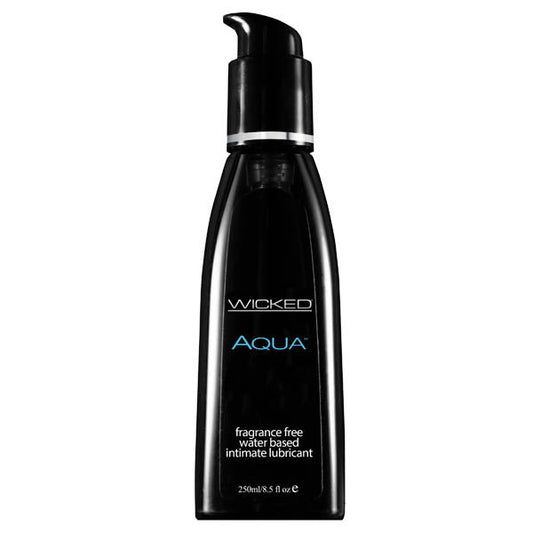 Wicked Aqua - Water Based Lubricant - 250 ml (8.5 oz) Bottle Wicked