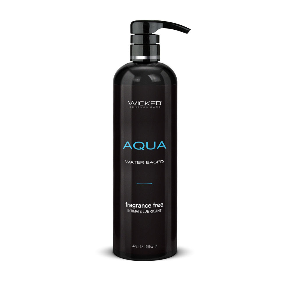 Wicked Aqua - Water Based Lubricant - 476 ml (16 oz) Bottle Wicked