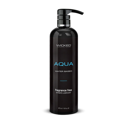 Wicked Aqua - Water Based Lubricant - 476 ml (16 oz) Bottle Wicked