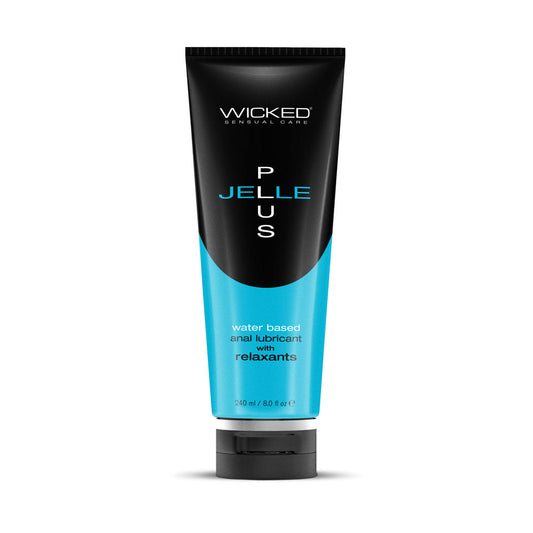 Wicked Jelle Plus - Relaxing Water Based Anal Lubricant - 240 ml Bottle Wicked
