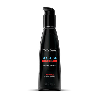 Wicked Aqua Heat - Warming Water Based Lubricant - 120 ml (4 oz) Bottle Wicked