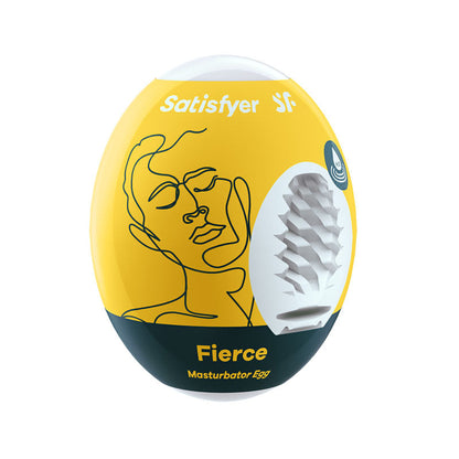 Satisfyer Masturbator Egg - Fierce - White Stroker Sleeve Satisfyer