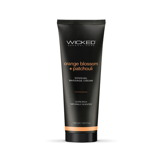 Wicked ORANGE BLOSSOM + PATCHOULI Sensual Massage Cream - Scented Massage Cream - 120 ml Tube Default Title - Club X