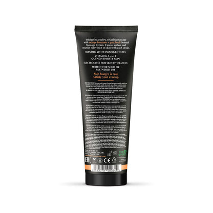 Wicked ORANGE BLOSSOM + PATCHOULI Sensual Massage Cream - Scented Massage Cream - 120 ml Tube Wicked