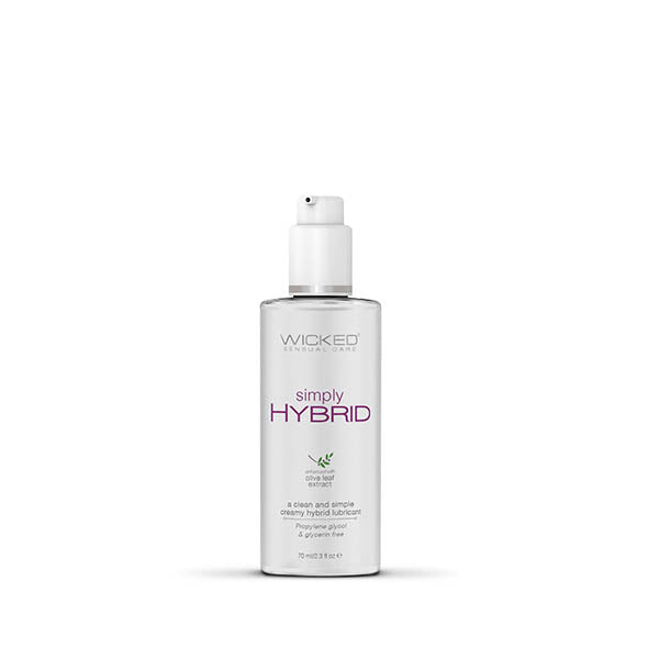 Wicked Simply Hybrid - Water & Silicone Blended Lubricant - 70 ml (2.3 oz) Bottle Wicked