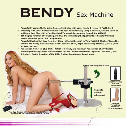 Bendy Sex Machine - Mains Powered Sex Machine Default Title - Club X