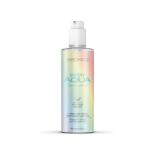 Wicked Simply Aqua Pride - Water Based Lubricant - 120 ml (4 oz) Bottle Wicked