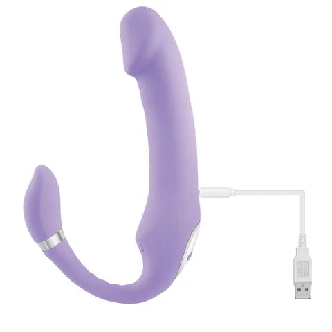 Gender X Orgasmic Orchid Lilac 19 cm USB Rechargeable Strapless-Strap-On  - Club X