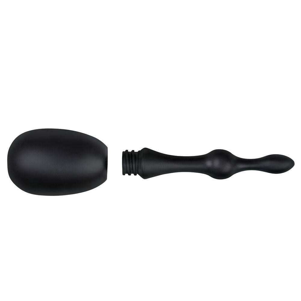 AquaClean Silicone 1-Way Valve Douche Set with Beaded Nozzle - 150 ml Capacity with Free Travel Douche Included Xgen Products