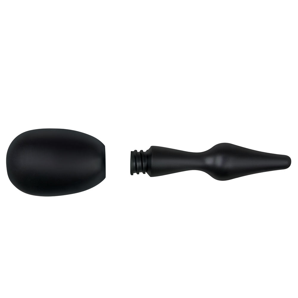 AquaClean Silicone 1-Way Valve Douche Set with Butt Plug Nozzle - 150 ml Capacity with Free Travel Douche Included Xgen Products