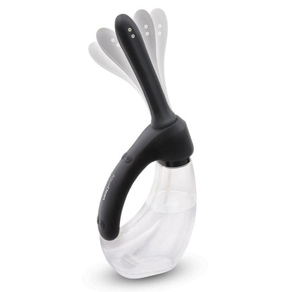AquaClean Rechargeable Auto Douche Set with Bendable Vibrating Nozzle - 440 ml Capacity with Free Travel Douche Included Xgen Products