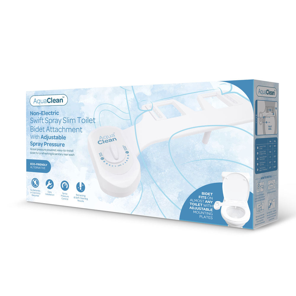 AquaClean Swift Spray Slim Toilet Bidet Attachment - White Non-Electric Bidet Attachment XGEN Products