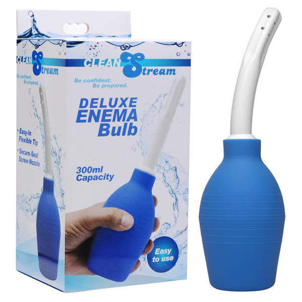 CleanStream Deluxe Enema Bulb - Blue Unisex Douche XR Brands