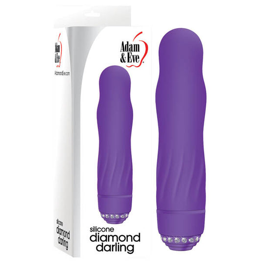 Adam & Eve Diamond Darling - Purple 10.25 cm Vibrator Purple - Club X