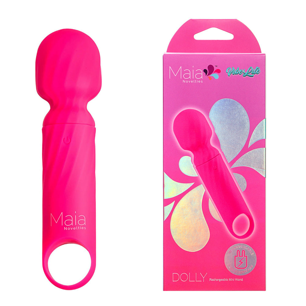 Maia DOLLY - Pink - Pink 12.7 cm USB Rechargeable Massage Wand Maia Toys