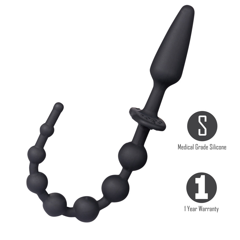 Maia SORRA - Black Anal Plug with Beads Maia Toys