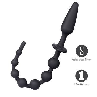 Maia SORRA - Black Anal Plug with Beads Maia Toys
