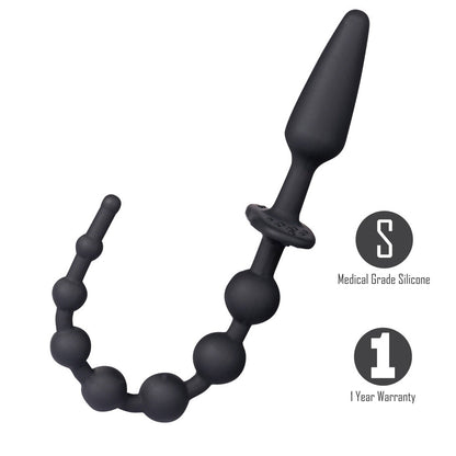 Maia SORRA - Black Anal Plug with Beads Maia Toys
