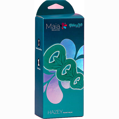 Maia HAZEY - Green Pot Leaf Cock Rings - Set of 3 Maia Toys
