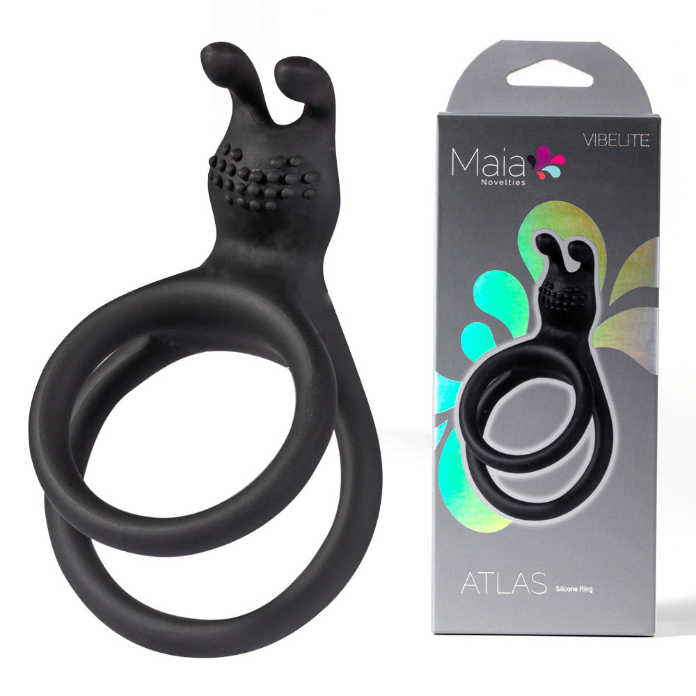 Maia ATLAS - Black Cock & Balls Ring Maia Toys