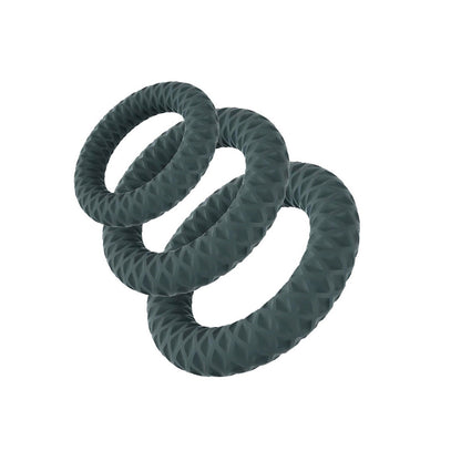 Maia ONYX - Grey Cock Ring Set - Set of 3 Sizes Maia Toys