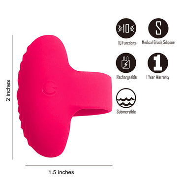 Maia RUBY - Pink USB Rechargeable Finger Stimulator Maia Toys