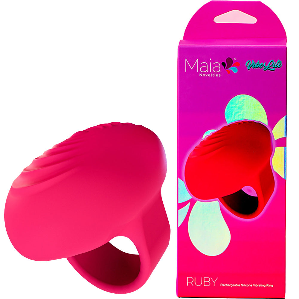 Maia RUBY - Pink USB Rechargeable Finger Stimulator Maia Toys